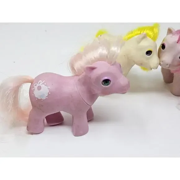 Lot of 4 Vintage 1980's G1 My Little Pony Babies - Picture 2 of 5